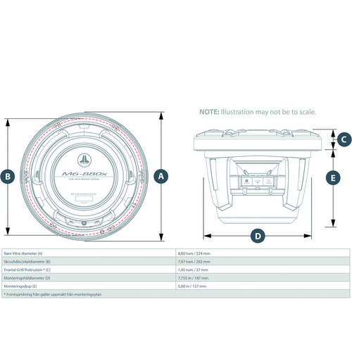 JL AUDIO HÖGTALARE M6-880X-S-W